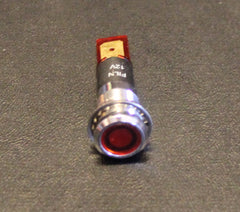 Part # IL-12mm-LED-A  (12mm, .472", 1/2 Cutout, Amber LED Snap-In Indicator Light)