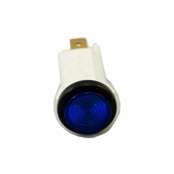 Part # IL500-B  (.500" D. Blue, 14V Incandescent, 3/16" Tabs)