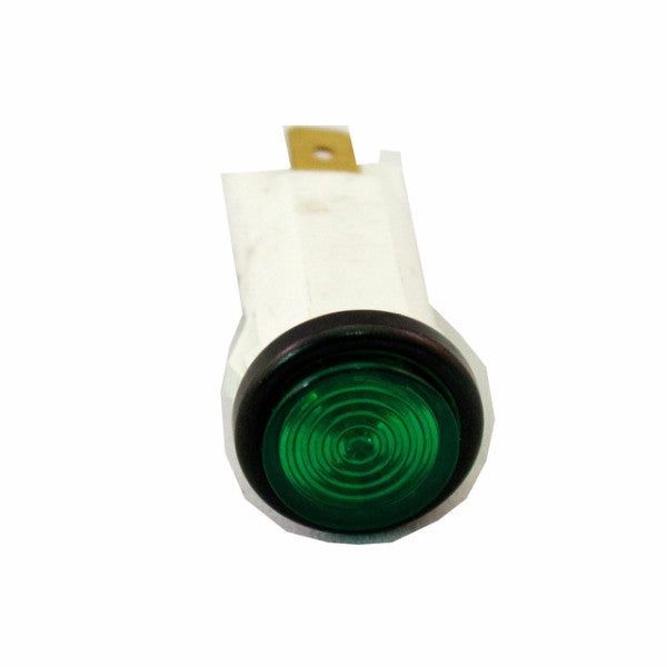 Part # IL500-G  (.500" D. Green, 14V Incandescent, 3/16" Tabs)