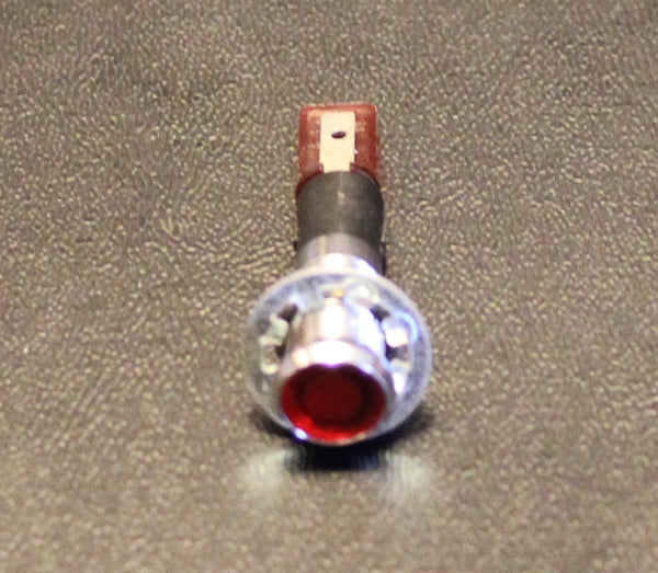 Part # IL-8mm-LED-R  (8mm,.315"D, Red LED Indicator Snap-In Indicator Light)