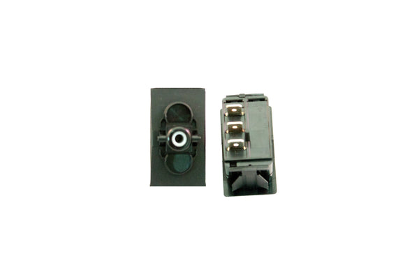 Part # V8D1S00B-00000-000 (Contura Base, SPDT, (ON)-OFF-(ON), 20A, 12V Rocker Switch, Unlit, (3) .250" Terminals)