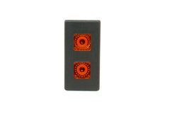 Part # SB5-00-212-4-IL (Contura V Indicator Light, 12V, (2) Amber Square Lenses, (4) .250" Terminals)